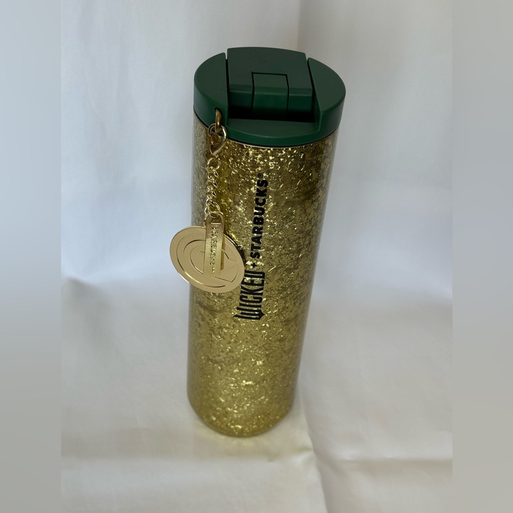 Wicked + Starbucks Gold Crackle Tumbler